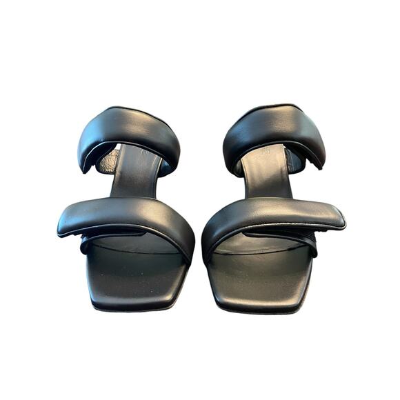 Gia Borghini X Pernille Teisbaek Perni Heel Sandals Square Toe Leather Velcro 36 - Picture 7 of 13